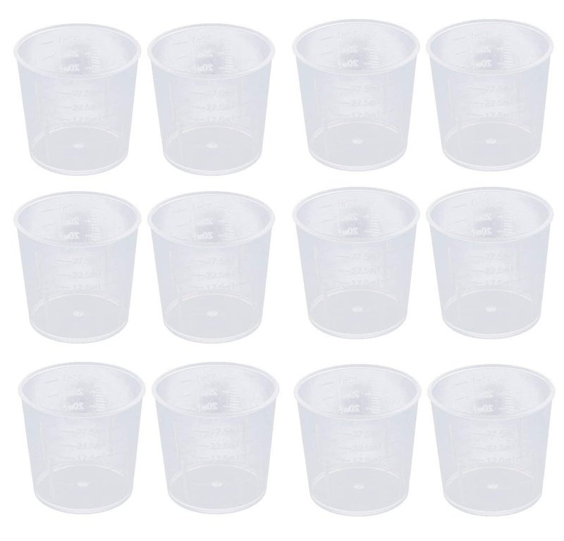 KWEL Plastic Measuring Cup, 30 ml, White - Pack of 12 - Image 5