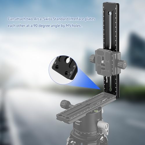 Haoge 220mm Multi-Purpose Long Quick Release Extender Rail Sliding Plate for Camera Tripod Ballhead Clamp fit Benro Arca Swiss Sunwayfoto - Image 3