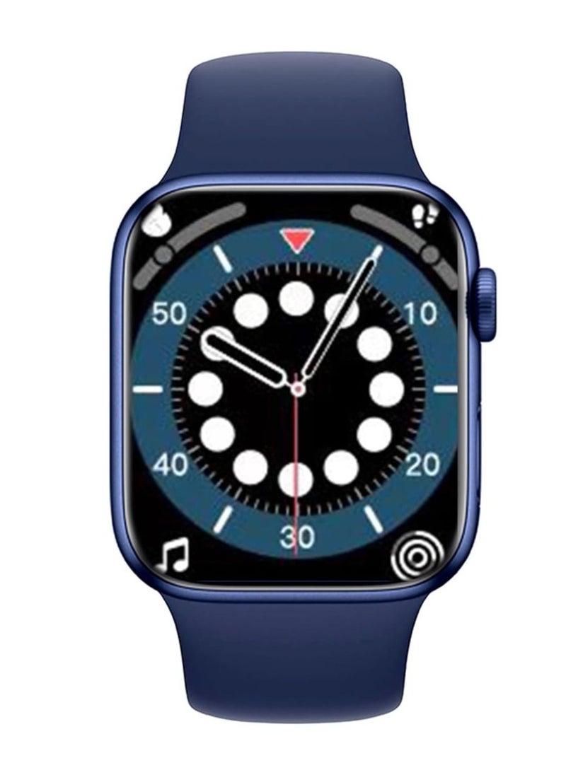Xcell - Xcell G7 Talk Smart watch, Heart Rate/Blood Pressure/Oxygen Level Monitoring, Receive & Make Calls,Water Resistance: IP67, 1 Week Battery Life, Compatibility: IOS/Android-Blue - Image 1