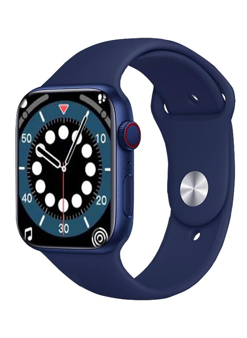 Xcell - Xcell G7 Talk Smart watch, Heart Rate/Blood Pressure/Oxygen Level Monitoring, Receive & Make Calls,Water Resistance: IP67, 1 Week Battery Life, Compatibility: IOS/Android-Blue - Image 1