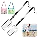 Yuuchoringee 2 Pack Sand SifterBeach Shark Tooth SifterShell Scooper for Beach Dipper Scoop with Long Adjustable Handle Shovel Tool for Picking Up Shellswith Two Bags - Image 2
