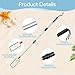 Yuuchoringee 2 Pack Sand SifterBeach Shark Tooth SifterShell Scooper for Beach Dipper Scoop with Long Adjustable Handle Shovel Tool for Picking Up Shellswith Two Bags - Image 4