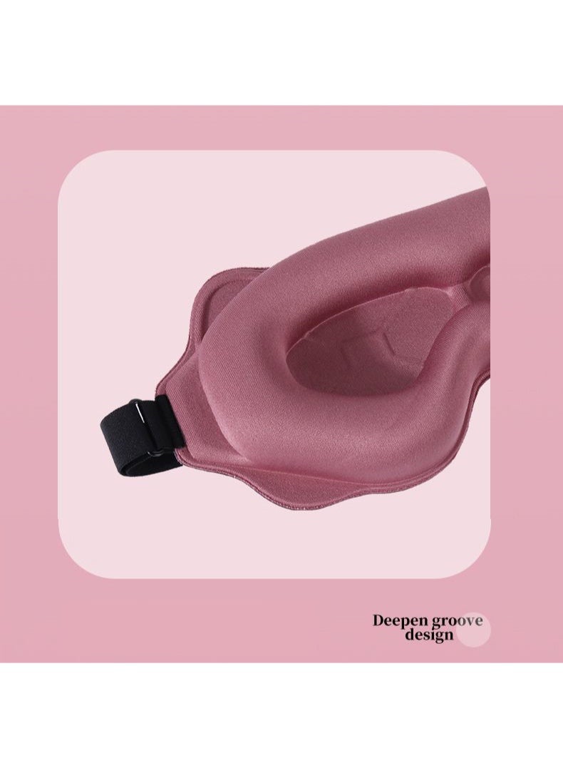 Sleep Mask, Blackout Eye Mask for Sleeping, Light Blocking Eye Cover, Soft Breathable Cotton, Adjustable Strap, Travel Nap Home - Image 4