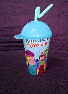 Ramadan Kids Cartoon Cup with Lid and Flexible Straw - Safe Plastic, Perfect for Cold Drinks - pzsku/Z36E2839578603F772F08Z/45/_/1740826349/50f539ee-992c-43e9-8628-252a402b3015