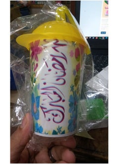 Ramadan Kids Cartoon Cup with Lid and Flexible Straw - Safe Plastic, Perfect for Cold Drinks - pzsku/Z36E2839578603F772F08Z/45/_/1740826350/076c92bc-3158-4d44-b343-a29f937a404e