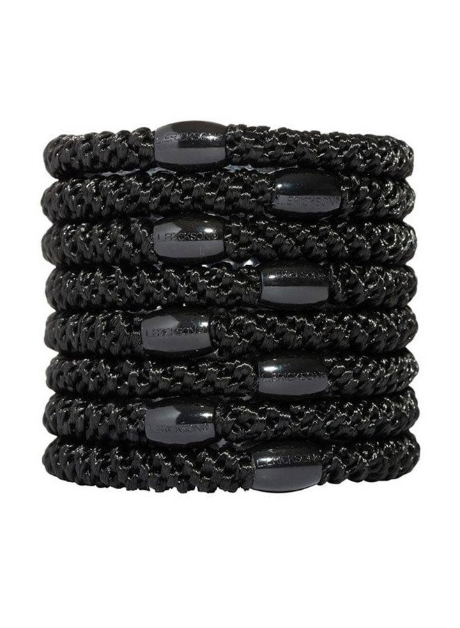 إل.إريكسون حامل ذيل الحصان Grab & Go، أسود، مجموعة من ثمانية قطع - آمن بشكل استثنائي مع ثبات لطيف - Image 1