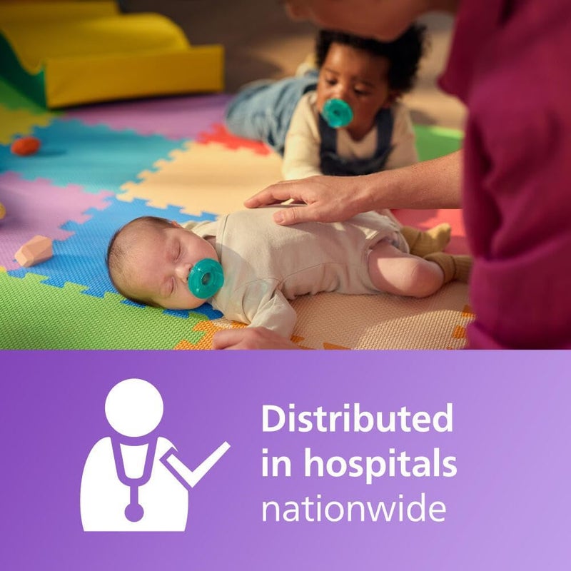 Avent Philips Avent Soothie 3-18 Month Orthodontic Baby Pacifiers, 100% Silicone Pacifiers, One Piece, BPA-Free, Green, 4 Pack - Image 2