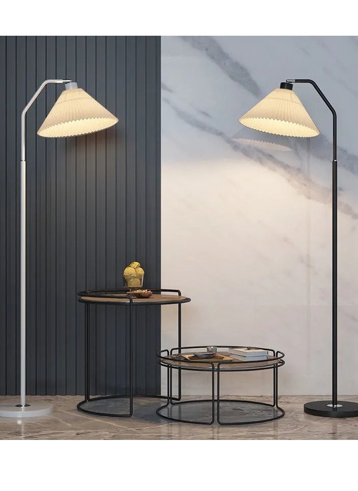 Floor Lamp, LED Straight Pole Floor Lamp, Modern Minimalist Standing Light With Pleated Lampshade, Three Color Dimming For Bedroom Living Room Office White Upgraded - pzsku/Z36E2C243EA4A6D5111D3Z/45/_/1719563729/c39e91ca-d3d3-4f17-8530-483e2c060f31