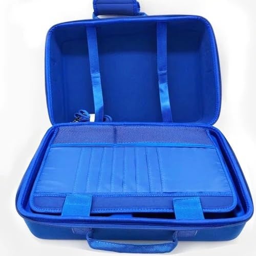 NexiGo Ethylene Vinyl Acetate (EVA) Storage Bag For Ps5, Carrying Case Briefcase Type For Ps5,Waterproof Shoulder Bag Compatible Ps 5 With Both Side Storage Compartment Accessories (Blue) - Image 4