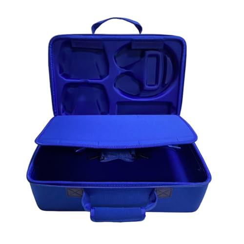 NexiGo Ethylene Vinyl Acetate (EVA) Storage Bag For Ps5, Carrying Case Briefcase Type For Ps5,Waterproof Shoulder Bag Compatible Ps 5 With Both Side Storage Compartment Accessories (Blue) - Image 2