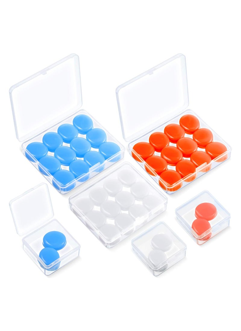 Folanry 21 Pairs Ear Plugs for Sleeping,Soft Reusable Moldable Silicone Ear Plugs, Noise Cancelling Earplugs,Sound Blocking Ear Plugs, with Case and 3 Convenient  small Travel Storage Boxes, for Swimming,Noise Cancelling Reduction Hearing Protection Earplugs  - Image 1