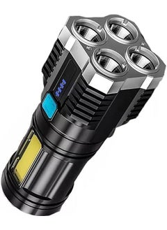 HARICEN HARICEN LED Torch Strong Light USB Rechargeable Outdoor MultiFunction Lamp Tactical Camping Searchlight COB LightPack of 1  - Image 1