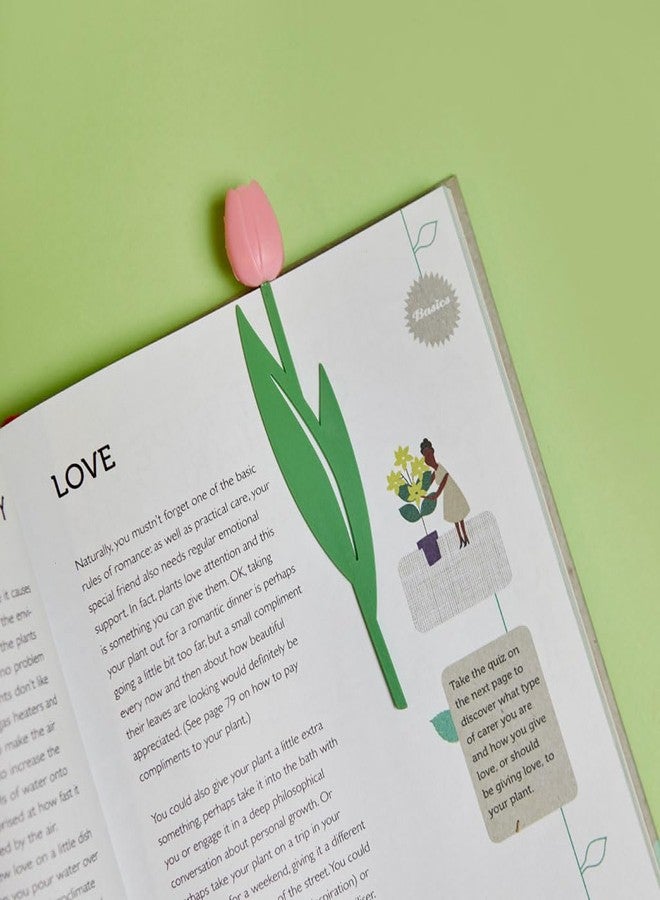 Balvi Tulip Bookmark Pink Reading Point for Books in Colour Tulip Shape, Fine and - Image 3