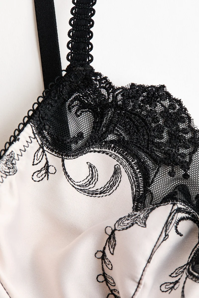 H&M Underwired satin bra