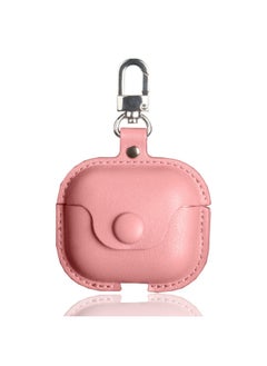 For Apple Headphone Case Airpods4 Pro23 Headphone Protection Leather Case Headphone Case With Hook Manufacturer-Color:Lamb Pattern Pink-Applicable Model:Car Line Airpods 3