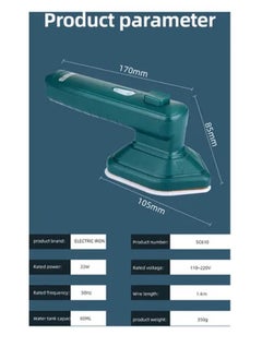 Rabos Portable Handheld Steam Iron Mini 60 ml 33 W XX-43423UK Blue  - Image 5