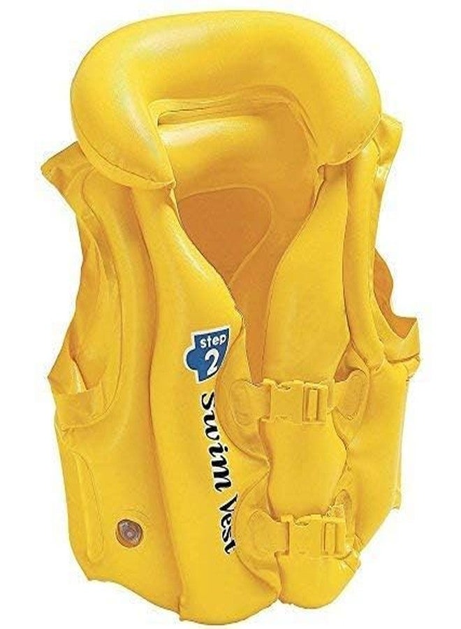 VEDHAK Kids Swimming Jacket/Vest/Swimming Pool Inflatable Floating Jacket for Kids Boys and Girls Swimming Pool Accessories Swim Pool Safety Adjustable Jacket (Pack of 1) (5-10 Year) - Multicolour - Image 1