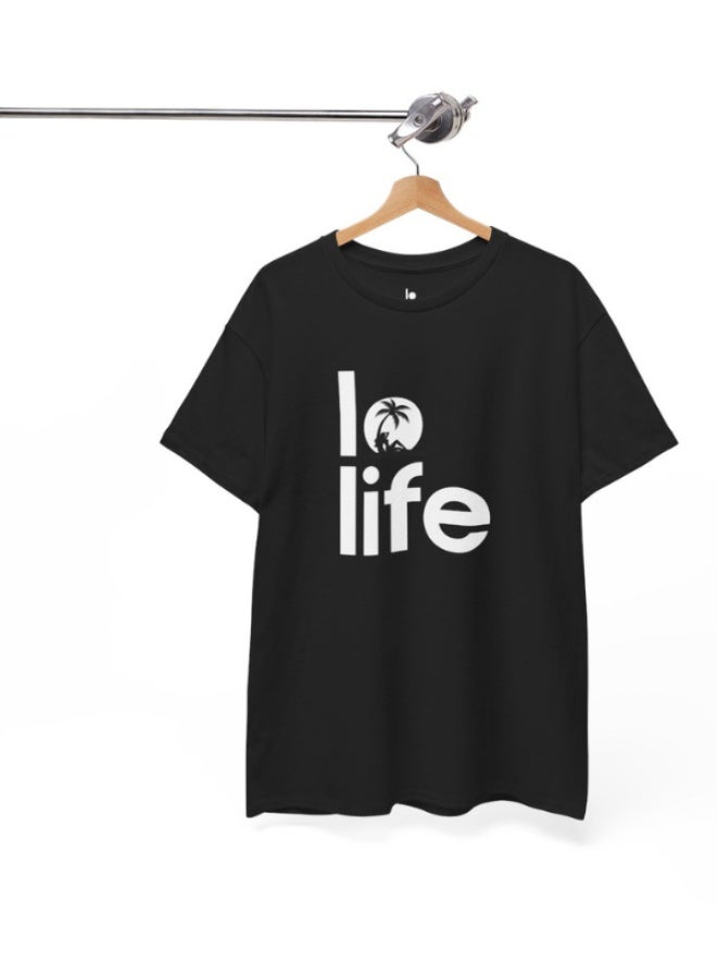 Lo Life Palm Dreams T-Shirt | Trendy Graphic Cotton Tee for Men - Image 1