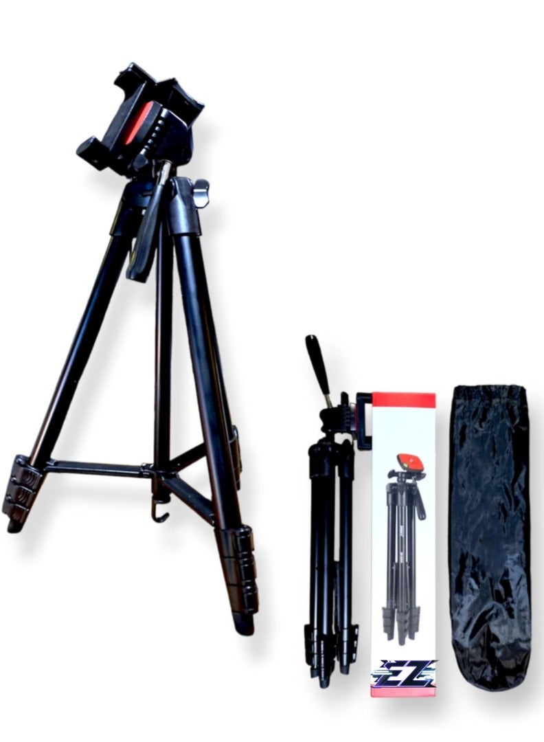 ELTRAZONE Lightweight and Versatile Tripod with Mobile Clip and Carry Bag – Perfect for Vlogging, Travel, and Live Streaming - Image 1