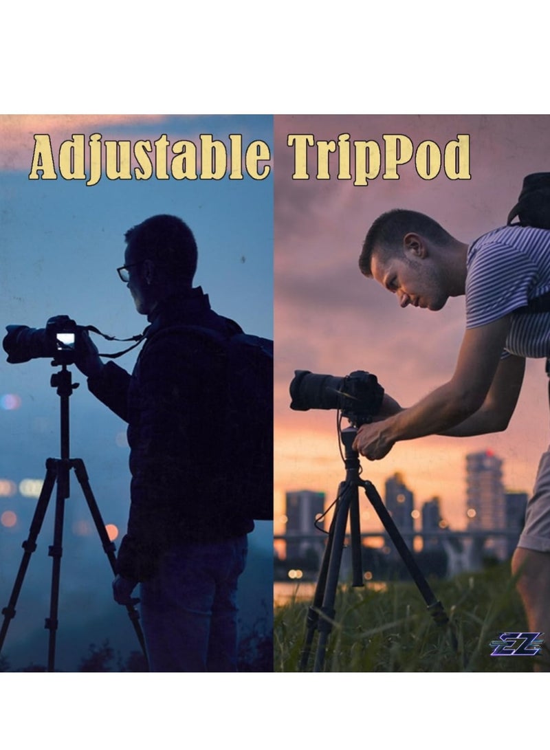 ELTRAZONE Lightweight and Versatile Tripod with Mobile Clip and Carry Bag – Perfect for Vlogging, Travel, and Live Streaming - Image 4