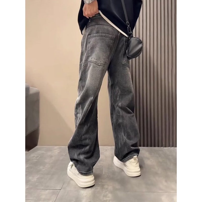 Unisex Classic Denim Jeans Loose Fit Daily Outdoor Wear - Image 5