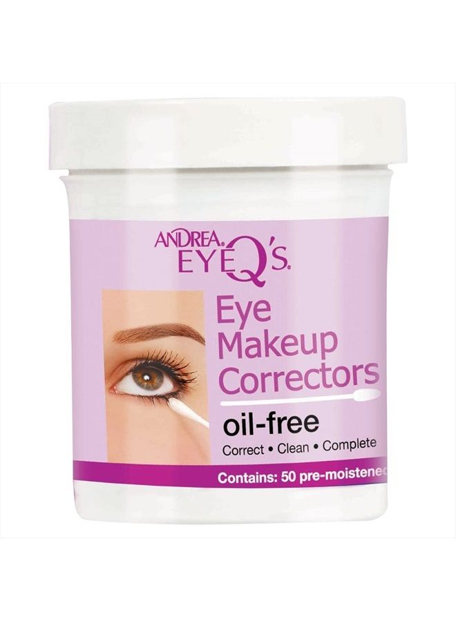 Andrea Eyeq's Oil-free Eye Make-up Correctors Pre-moistened Swabs, 50 Count - Image 1