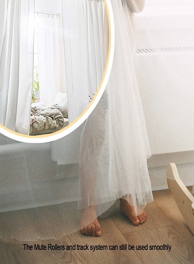 Yuecoofei 5 Meters (16.4feet) Ceiling Track for Curtains, Flexible Bendable Straight Windows Shower Curtains Room Divider DIY Mounting Accessories, Room Divider, Ceiling Curtain Rod - Image 3