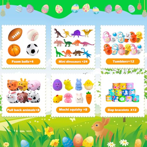 GOAUS Easter Egg Fillers Party Favors for Kids 220 Pcs Small Toys Prizes Bulk Goodie Bags Stuffers Treasure Box Toys for Classroom Prize Box Birthday Goody Bag - Image 5