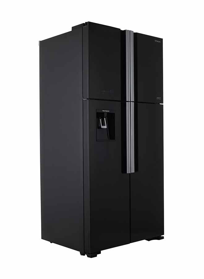 Hitachi 4-Door Refrigerator 540L (19.1 Cu.Ft.), Inverter Dual Fan Cooling, Fresh Select, Water Dispenser, Dual Sensing Control, Glass Black – R-W660PS7GBK R-W660PS7 GBK Black - Image 4