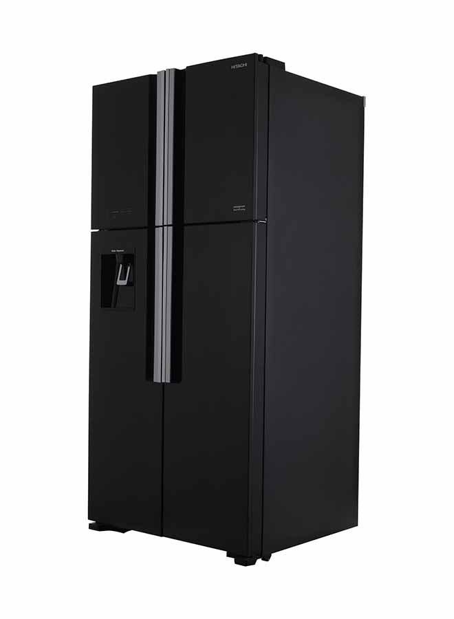 Hitachi 4-Door Refrigerator 540L (19.1 Cu.Ft.), Inverter Dual Fan Cooling, Fresh Select, Water Dispenser, Dual Sensing Control, Glass Black – R-W660PS7GBK R-W660PS7 GBK Black - Image 3