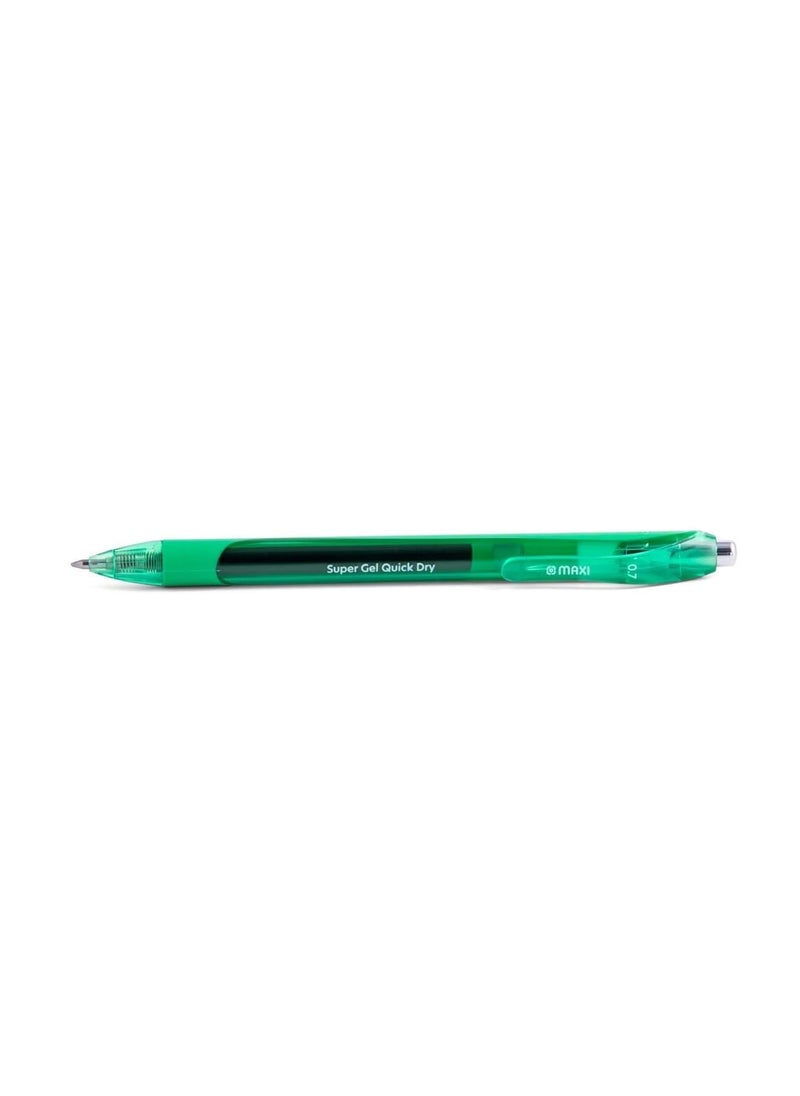 12-Piece Gel Ink Pen 0.7mm Tip Green Ink - pzsku/Z36E3930A32C53D1BE1D7Z/45/_/1709985521/362188ff-4dac-414d-8b34-ec871b0aff0c