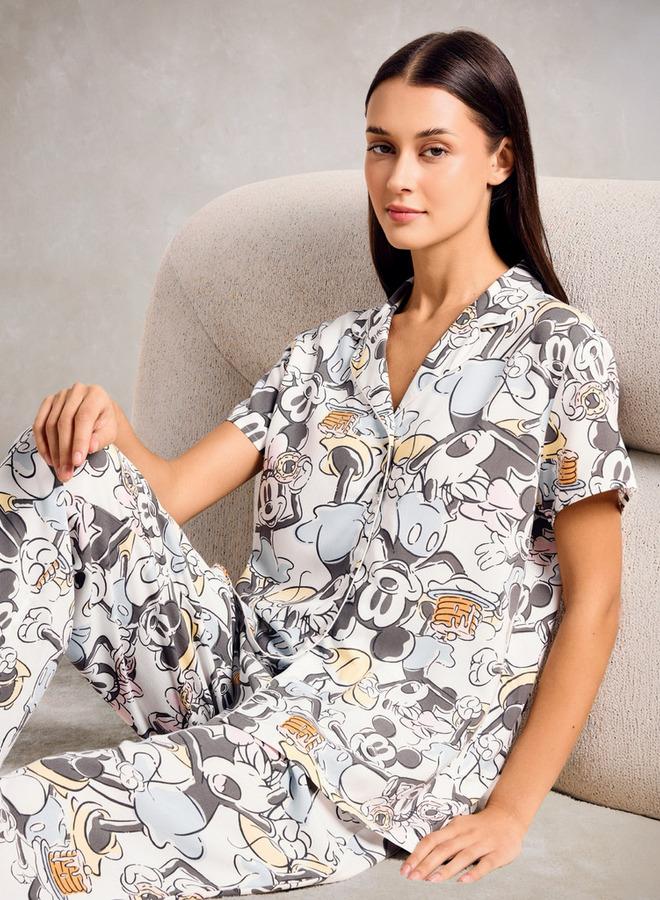 سبلاش فيڤ طقم بيجامة بطبعة ميني ماوس وميكي ماوس - Image 2