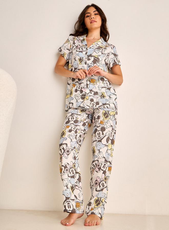 سبلاش فيڤ طقم بيجامة بطبعة ميني ماوس وميكي ماوس - Image 3