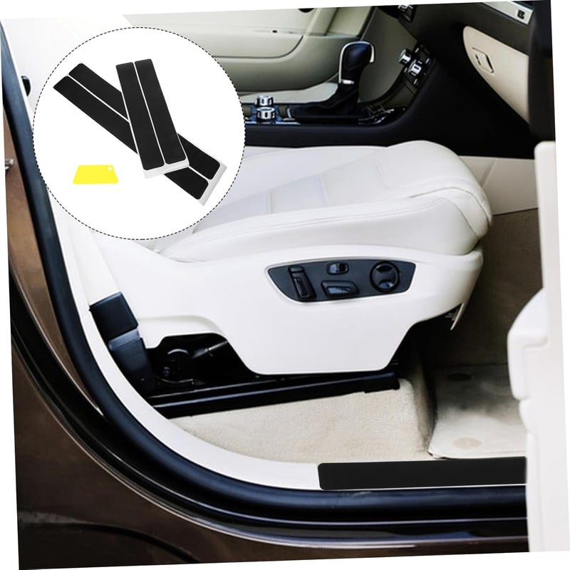 ABOOFAN 1set Door Sill Stickers for Cars Protective Cover for Door Steps Scratch-Resistant Auto Sill Protectors Easy Installation Fit Design - Image 2