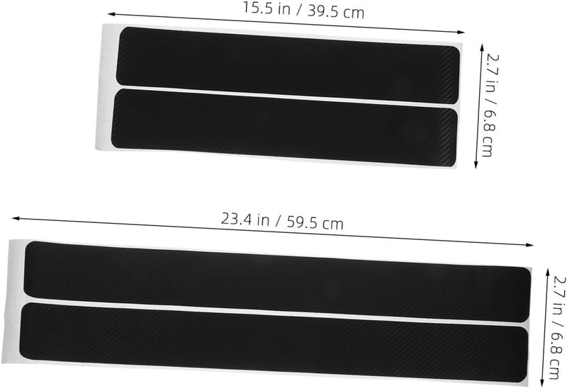 ABOOFAN 1set Door Sill Stickers for Cars Protective Cover for Door Steps Scratch-Resistant Auto Sill Protectors Easy Installation Fit Design - Image 3