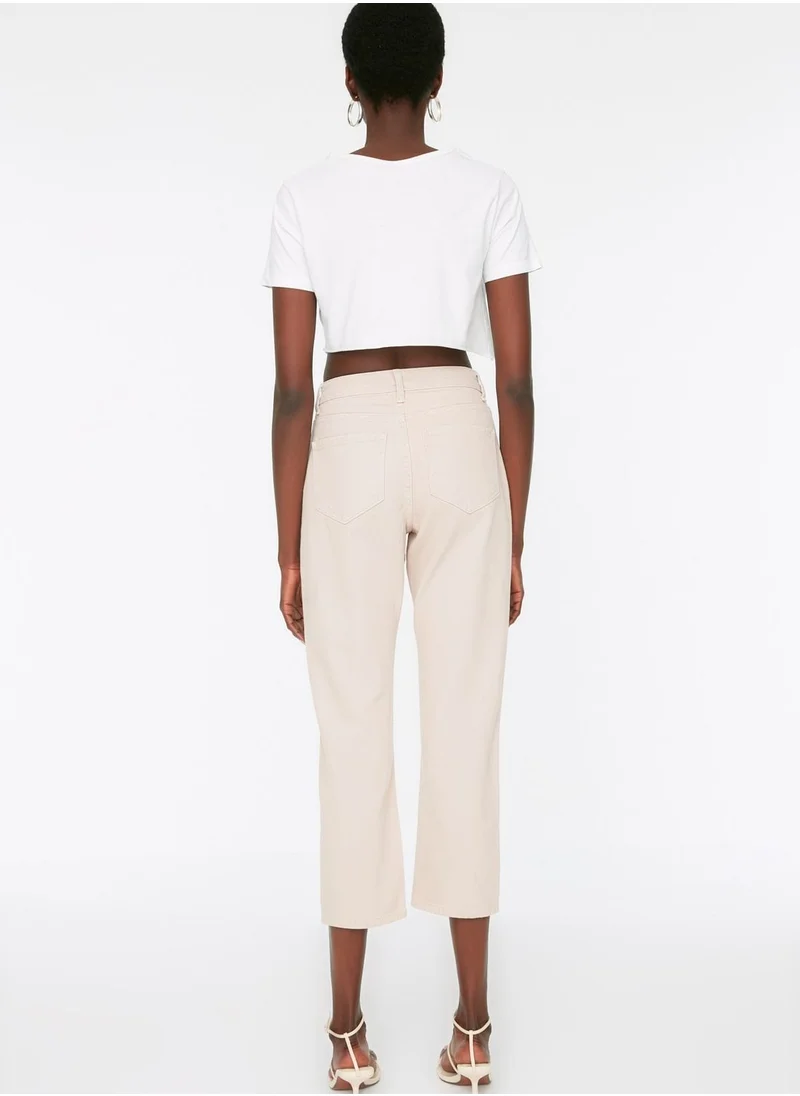 trendyol Button Detail High Waist Mom Jeans