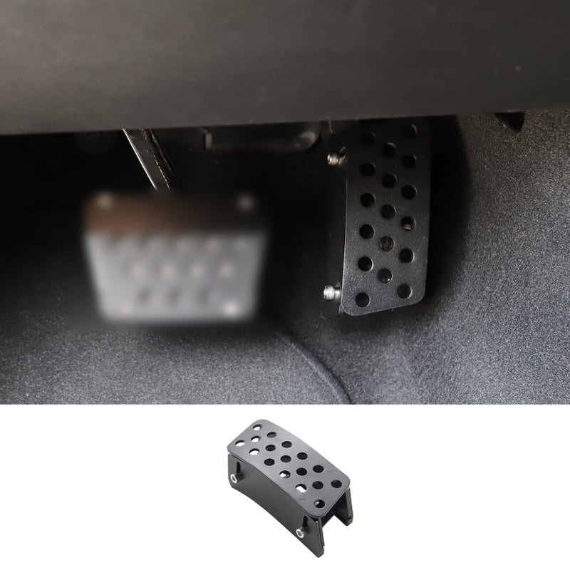 Hoolcar AntiSlip Gas Pedal Extender Covers Adjustable Foot Rest Accelerator Pads for 20072020 Jeep Wrangler JK JKU JL JLU JT 1PC