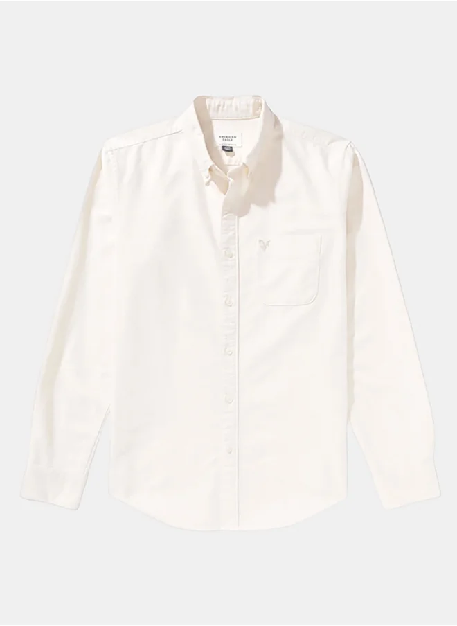 American Eagle AE Slim Fit Everyday Oxford Button-Up Shirt