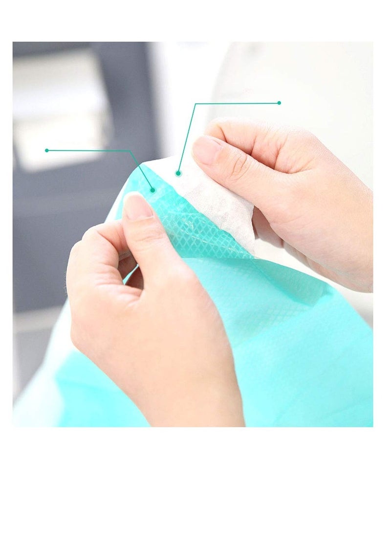 SYOSI Toilet Mat, 30 PCS Waterproof Travel Disposable Toilet Seat Cover Antibacterial Waterproof Portable WC Pad Toilet Mat For Baby Pregnant Mom, Independent Packing - Image 3