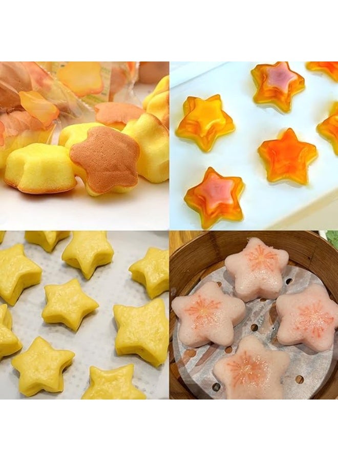 12 PCS Multicolored Silicone Cupcake Baking Cups, Reusable Muffin Liners Easy Clean Non-Stick Cupcakes for Party, Gift (Star) - Image 3