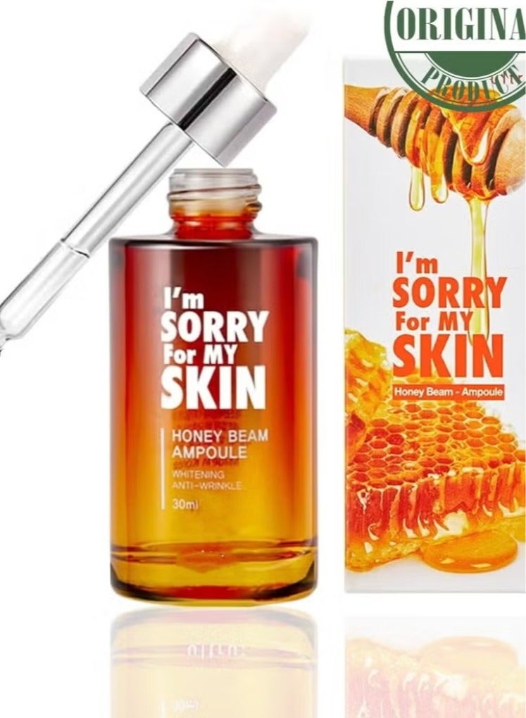 آي آم سوري فور ماي سكين أنا آسف لـ My Skin Honey Beam Ampoule 30ml – مصل العناية بالبشرة الكوري المضاد للشيخوخة مع تأثيرات التبييض والحد من التجاعيد – يحتوي على 10,000ppm مستخلص عسل الجيلي الملكي - Image 1