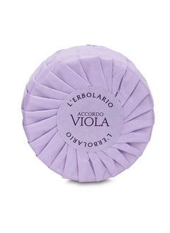 LErbolario Perfumed Soap Accordo Viola 35 oz  Bar Soap  With Extracts of Violet  Floral Powdery Scent  Moisturizing  CrueltyFree