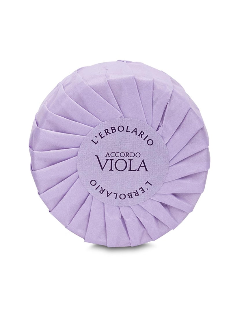 L'Erbolario - LErbolario Perfumed Soap Accordo Viola 35 oz  Bar Soap  With Extracts of Violet  Floral Powdery Scent  Moisturizing  CrueltyFree - Image 1