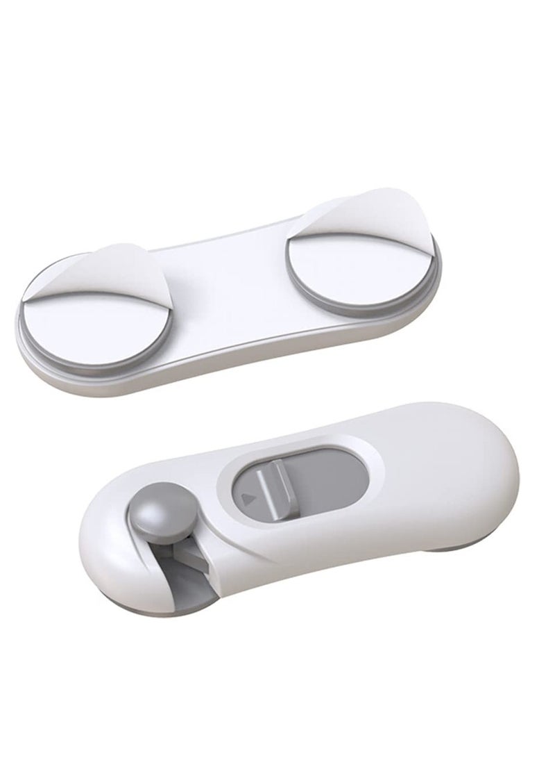 6 Pack Child Safety Locks - Easy Install No Drill Cabinet, Drawer, Appliance, Toilet Seat, Refrigerator, and Oven Security Locks for Baby Proofing Your Home. - Image 2