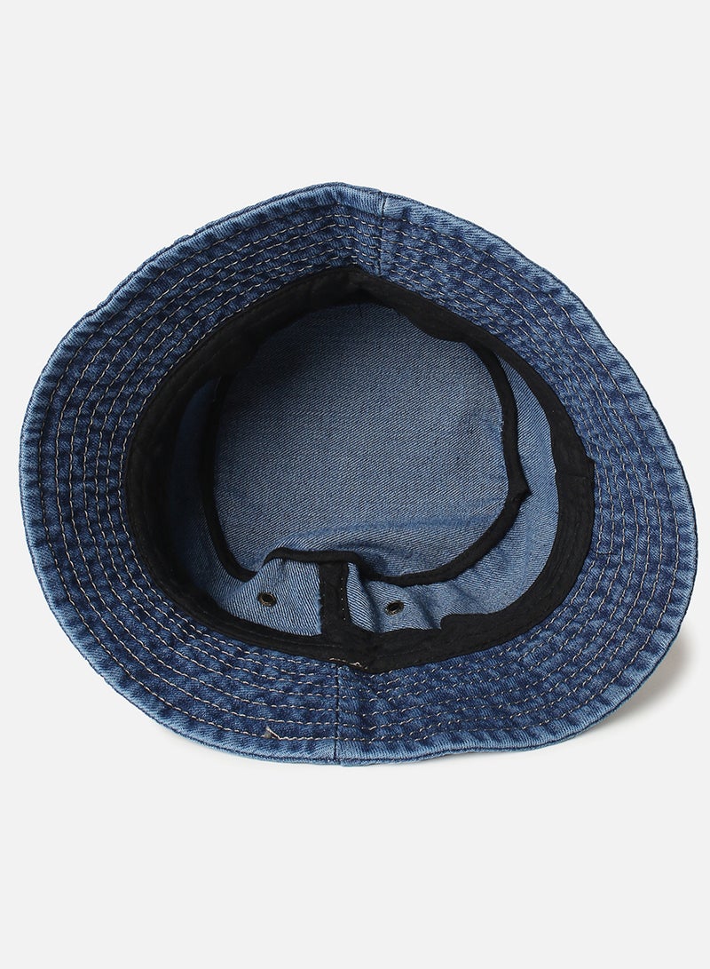 Haute Sauce Stylish Denim Bucket Hat  - Image 3
