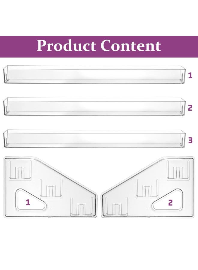 JessLab Nail Polish Organizer, 3-Tier Clear Acrylic Nail Polish Rack Essential Oil Holder Cosmetic Display Case Makeup Organizer Cosmetics Storage for Bathroom Vanity Countertop - Image 4