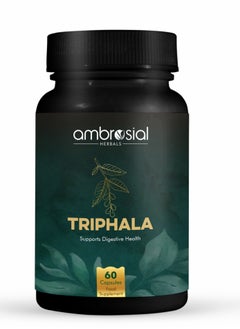 ambrosial Triphala Capsules, Blend Of 3 Natural Herbs Amla, Haritaki And More In Triphala 60 Vegan Capsules  - Image 1