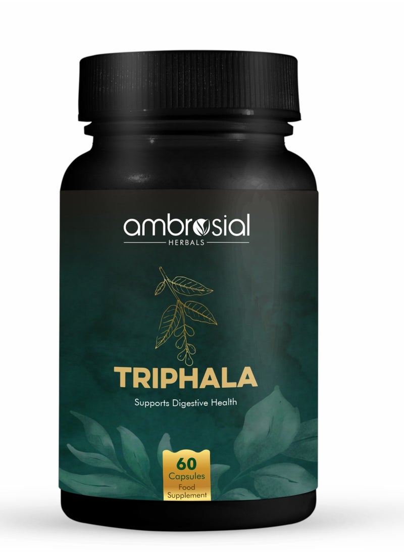 ambrosial - Triphala Capsules, Blend Of 3 Natural Herbs Amla, Haritaki And More In Triphala 60 Vegan Capsules - Image 1