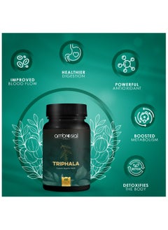 ambrosial Triphala Capsules, Blend Of 3 Natural Herbs Amla, Haritaki And More In Triphala 60 Vegan Capsules  - Image 2