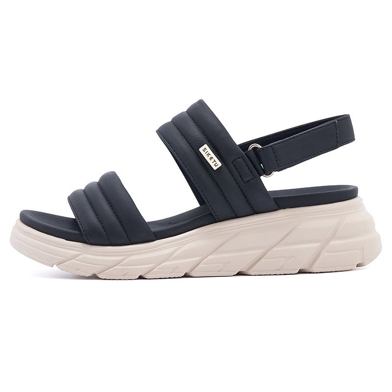 Women's Velcro Thick-Soled Sandals – Comfortable Leisure Sports Shoes - Image 1